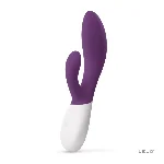 Вібратор-кролик LELO Ina Wave 2 Plum, манливий рух стовбура + вібрації - мініатюра 1
