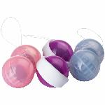 Набір вагінальних кульок LELO Beads Plus, діаметр 3,5 см, змінне навантаження 2х28, 2х37 та 2х60 г - мініатюра 3