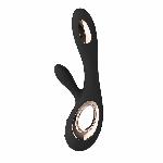 Вібратор-кролик LELO Soraya Wave Black, манливі рухи стовбура - мініатюра 3
