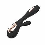 Вібратор-кролик LELO Soraya Wave Black, манливі рухи стовбура - мініатюра 5