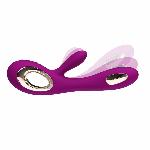 Вібратор-кролик LELO Soraya Wave Deep Rose, манливі рухи стовбура - мініатюра 6