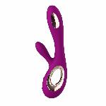 Вібратор-кролик LELO Soraya Wave Deep Rose, манливі рухи стовбура - мініатюра 3