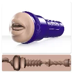 Мастурбатор-ротик Fleshlight Boost Blow Light Medium Flesh, плаваючі кільця Turbo Tech - мініатюра 1