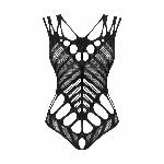 Боді з великими вирізами Obsessive B139 crotchless teddy S/M/L, з доступом - мініатюра 3