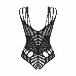 Боді з великими вирізами Obsessive B139 crotchless teddy S/M/L, з доступом - мініатюра 4