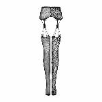 Еротичні колготки-бодістокінг Obsessive Garter stockings S821 S/M/L - мініатюра 5