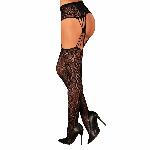 Еротичні колготки-бодістокінг Obsessive Garter stockings S821 S/M/L - мініатюра 2