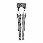 Еротичні колготки-бодістокінг Obsessive Garter stockings S821 S/M/L - мініатюра 6