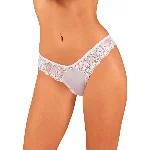 Напівпрозорі трусики Obsessive Heavenlly panties XS/S, відкриті сідниці - мініатюра 1