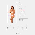 Еротичний комплект Obsessive Heavenlly 2-pcs cupless set XL/2XL, відкриті груди, з доступом - мініатюра 5