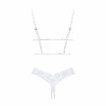 Еротичний комплект Obsessive Heavenlly 2-pcs cupless set XL/2XL, відкриті груди, з доступом - мініатюра 4