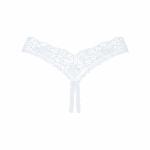 Мереживні танга Obsessive Heavenlly crotchless thong XL/2XL, з доступом - мініатюра 6