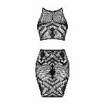 Еротичний напівпрозорий комплект Obsessive K101 top & skirt S/M/L, топ, спідниця - мініатюра 3
