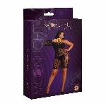 Сукня-бодістокінг Moonlight Plus Model 05 XL-XXXL Black, закрите одне плече та рукав - мініатюра 5
