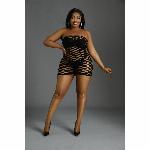 Сукня-бодістокінг Moonlight Plus Model 10 XL-XXXL Black - мініатюра 3
