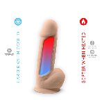 Фалоімітатор з вібрацією SilexD Norman Vibro Flesh (Model 1 size 8,5") + LRS, діаметр 5 см - мініатюра 7