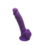 Фалоімітатор SilexD Johnny Purple (MODEL 1 size 7in), двошаровий, силікон+Silexpan, діаметр 3,8 см - мініатюра 1