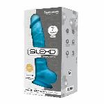 Фалоімітатор SilexD Johnny Blue (MODEL 1 size 7in), двошаровий, силікон+Silexpan, діаметр 3,8 см - мініатюра 2