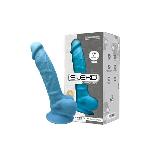Фалоімітатор SilexD Johnny Blue (MODEL 1 size 7in), двошаровий, силікон+Silexpan, діаметр 3,8 см - мініатюра 3