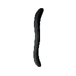 Подвійний фалоімітатор Wooomy Twoooney Semirealistic Double Dong Black, діаметр 3 та 3,8 см - мініатюра 1