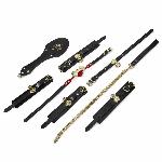 Розкішний набір для BDSM Zalo Bondage Play Kit, 10 аксесуарів у кейсі, шкіра, кристал Swarovski - мініатюра 3