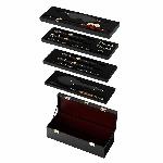 Розкішний набір для BDSM Zalo Bondage Play Kit, 10 аксесуарів у кейсі, шкіра, кристал Swarovski - мініатюра 2