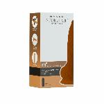 Фалоімітатор ADDICTION Dual Density Silicone Dildo Caramel 8″, присоска, діаметр 4,3 см, віброкуля - мініатюра 10