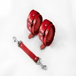 Наручники Feral Feelings - Hand Restraints Red, натуральна шкіра - мініатюра 1