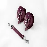 Наручники Feral Feelings - Hand Restraints Burgundy, натуральна шкіра - мініатюра 1