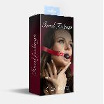 Кляп силіконовий Feral Feelings Silicon Ball Gag Red/Black, червоний ремінець, чорна кулька - мініатюра 2