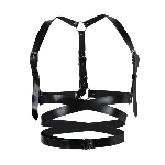 Шкіряна портупея Art of Sex - Melani Leather harness, Чорна XS-M - мініатюра 1
