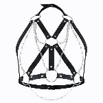 Портупея жіноча Art of Sex - Aiden Leather harness, Чорна XS-M - мініатюра 1
