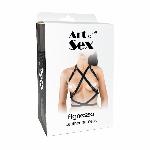 Портупея жіноча Art of Sex - Agnessa Leather harness, Чорний XS-M - мініатюра 4