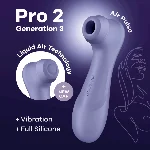 Вакуумний кліторальний стимулятор Satisfyer Pro 2 Generation 3 with Liquid Air Lilac - мініатюра 1