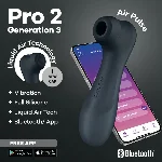 Вакуумний кліторальний стимулятор Satisfyer Pro 2 Generation 3 with Liquid Air Connect App Dark Grey - мініатюра 1