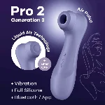 Вакуумний кліторальний стимулятор Satisfyer Pro 2 Generation 3 with Liquid Air Connect App Lilac - мініатюра 1