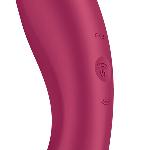Вакуумний стимулятор з вібрацією Satisfyer Curvy Trinity 1 Red, іграшка 3в1 - мініатюра 3