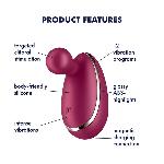 Вібратор для зовнішньої стимуляції Satisfyer Spot On 1 Berry, гнучкий відросток - мініатюра 3