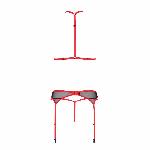 Комплект білизни Passion SATARA SET L/XL red, топ, пояс для панчіх, стрінги - мініатюра 4