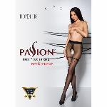 Колготки з відкритим доступом, імітація панчіх Passion TIOPEN 019 black 1/2 (20 den) - мініатюра 5