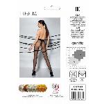 Колготки з відкритим доступом, імітація панчіх Passion TIOPEN 020 black 3/4 (20 den) - мініатюра 6