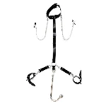 Бондажний набір з металевим анальним гаком Art of Sex Beatrice Bondage set with anal hook № 2 - мініатюра 1