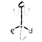 Бондажний набір з металевим анальним гаком Art of Sex Beatrice Bondage set with anal hook № 3 - мініатюра 1