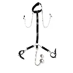 Бондажний набір з металевим анальним гаком Art of Sex Beatrice Bondage set with anal hook № 4 - мініатюра 1