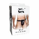 Чоловічий пояс вірності Art of Sex – Vartal, натуральна шкіра - мініатюра 4