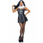 Костюм черниці Leg Avenue Naughty Nun XS, сукня, головний убір - мініатюра 4