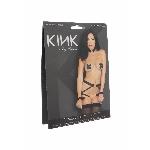 Комплект ременів для бондажу Leg Avenue Harness & wrist restraints One size Black, чокер - мініатюра 5