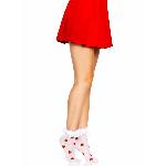 Шкарпетки жіночі з полуничним принтом Leg Avenue Strawberry ruffle top anklets One size, мереживні м - мініатюра 6