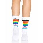 Шкарпетки жіночі в смужку Leg Avenue Pride crew socks Rainbow, 37–43 розмір - мініатюра 2