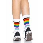 Шкарпетки жіночі в смужку Leg Avenue Pride crew socks Rainbow, 37–43 розмір - мініатюра 4